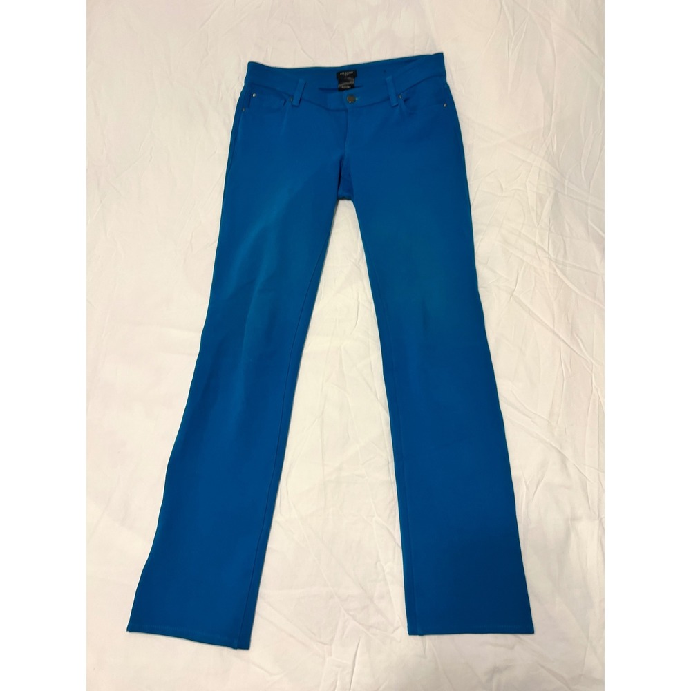 Ann Taylor Modern Fit Straight Leg Pants Blue Size 4 Office Career Cerulean